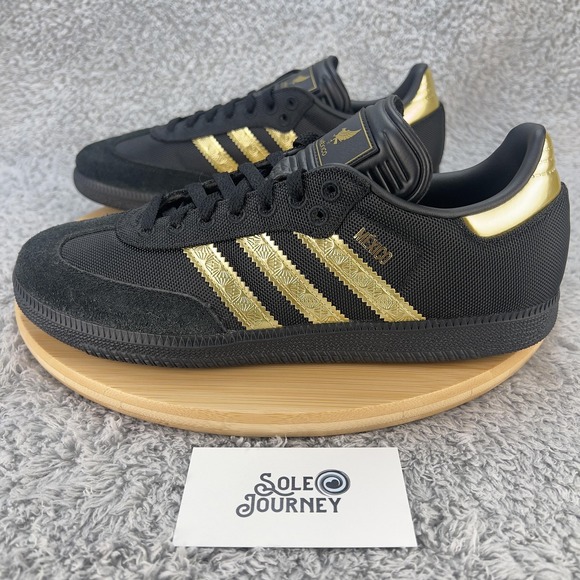 adidas Other - adidas Samba Mexico Shoes Mens 9 Black Gold Soccer Football Blokecore Heritage